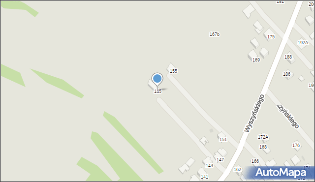 Ropczyce, Wyszyńskiego Stefana, ks. kard., 145, mapa Ropczyce