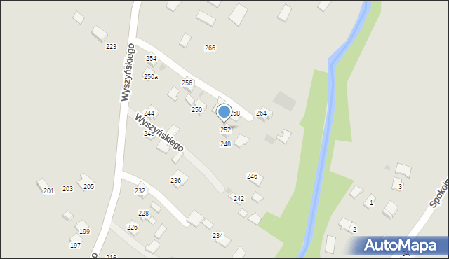 Ropczyce, Wyszyńskiego Stefana, ks. kard., 252, mapa Ropczyce