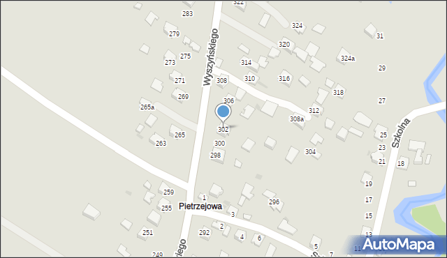 Ropczyce, Wyszyńskiego Stefana, ks. kard., 302, mapa Ropczyce
