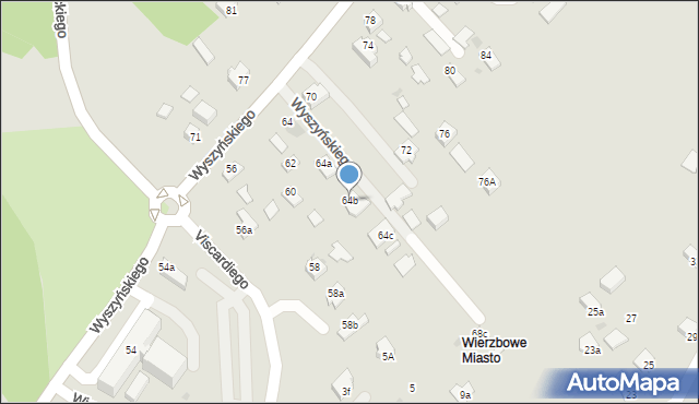 Ropczyce, Wyszyńskiego Stefana, ks. kard., 64b, mapa Ropczyce