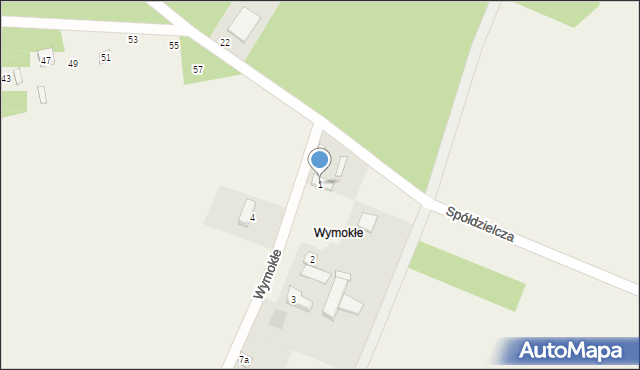 Rosanów, Wymokłe, 1, mapa Rosanów