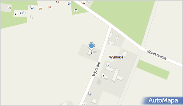 Rosanów, Wymokłe, 4, mapa Rosanów