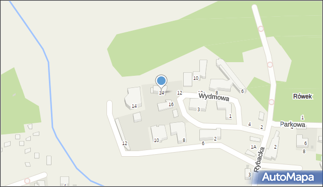 Rowy, Wydmowa, 14, mapa Rowy