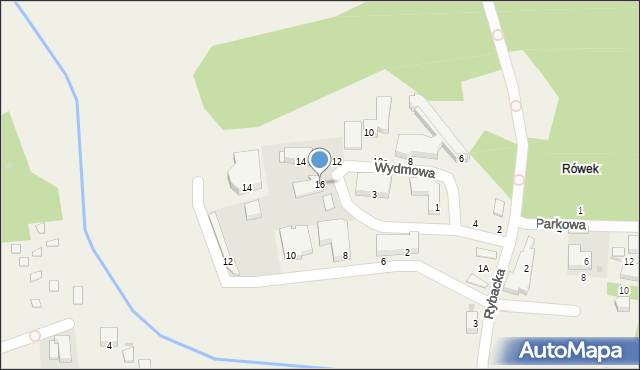 Rowy, Wydmowa, 16, mapa Rowy