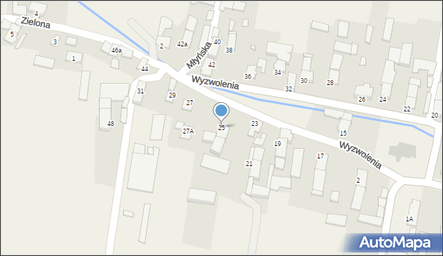 Rozmierz, Wyzwolenia, 25, mapa Rozmierz