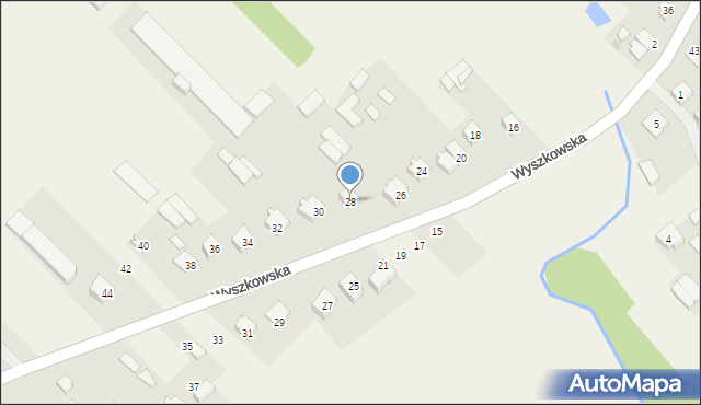 Rybno, Wyszkowska, 28, mapa Rybno