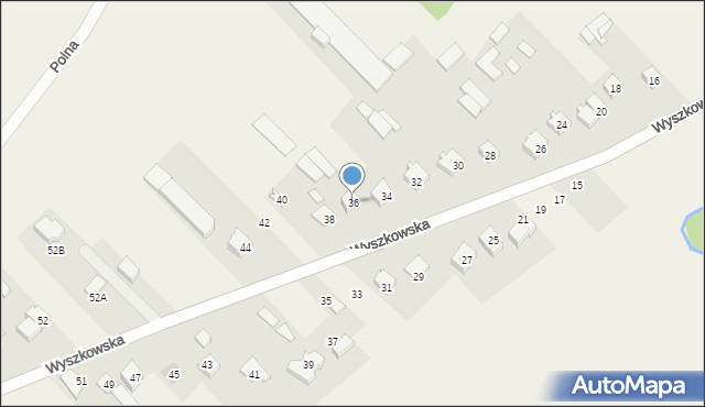 Rybno, Wyszkowska, 36, mapa Rybno
