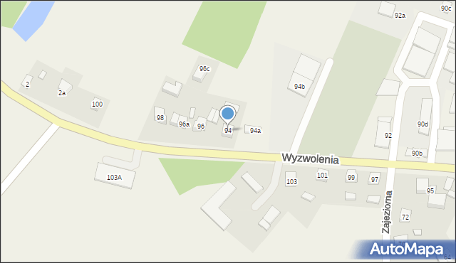 Rybno, Wyzwolenia, 94, mapa Rybno