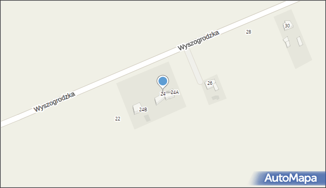 Rybno, Wyszogrodzka, 24, mapa Rybno