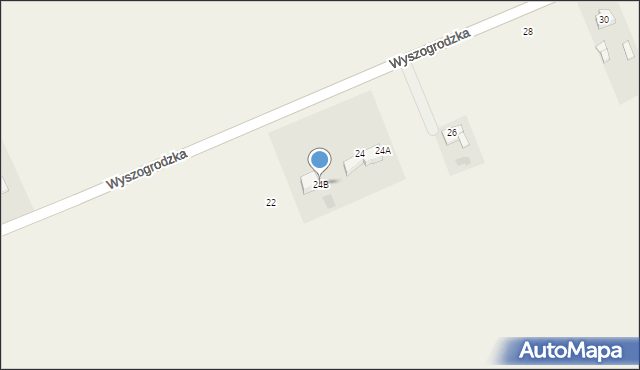 Rybno, Wyszogrodzka, 24B, mapa Rybno