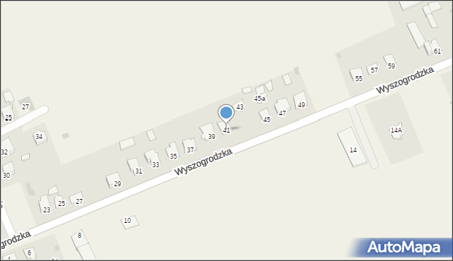 Rybno, Wyszogrodzka, 41, mapa Rybno