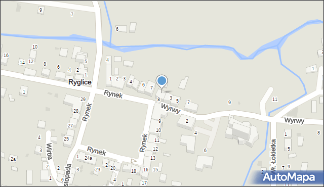 Ryglice, Wyrwy Jakuba, ks., 1, mapa Ryglice