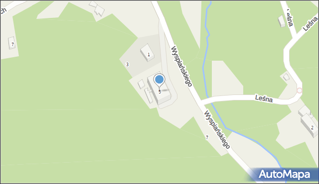 Rymanów-Zdrój, Wyspiańskiego Stanisława, 5, mapa Rymanów-Zdrój