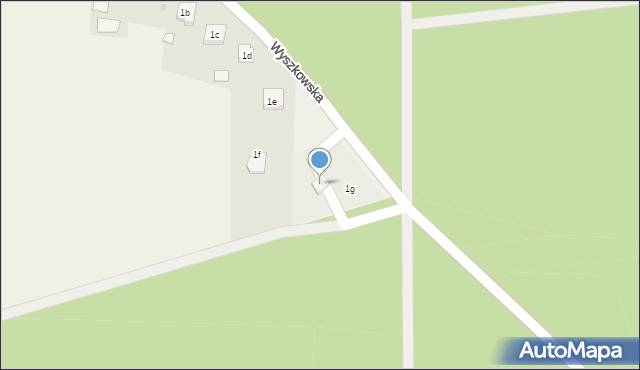 Rząśnik, Wyszkowska, 1f, mapa Rząśnik