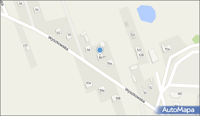 Rząśnik, Wyszkowska, 56, mapa Rząśnik