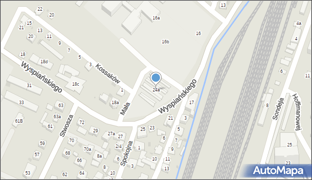 Rzeszów, Wyspiańskiego Stanisława, 24a, mapa Rzeszów