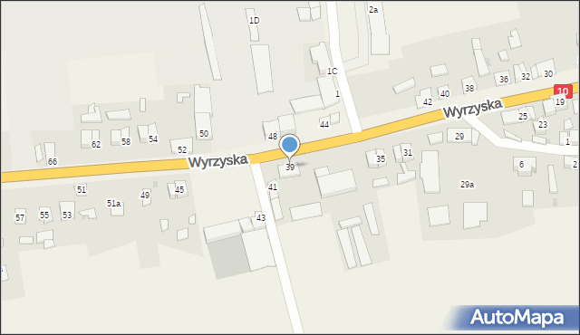 Sadki, Wyrzyska, 39, mapa Sadki