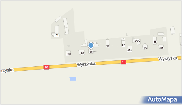 Sadki, Wyrzyska, 96, mapa Sadki