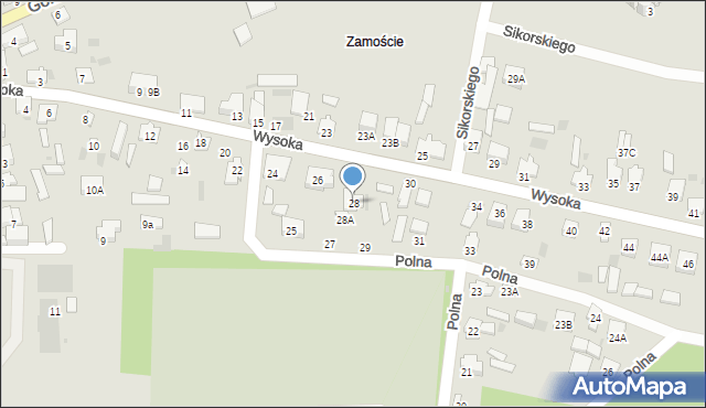 Siemiatycze, Wysoka, 28, mapa Siemiatycze