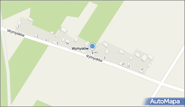 Silnica, Wymysłów, 8, mapa Silnica