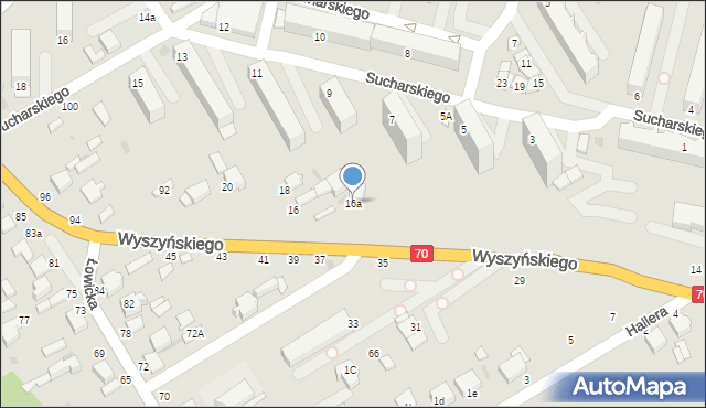 Skierniewice, Wyszyńskiego Stefana, ks. prym. kard., 16a, mapa Skierniewic