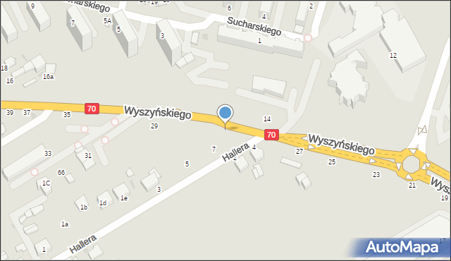 Skierniewice, Wyszyńskiego Stefana, ks. prym. kard., 29, mapa Skierniewic