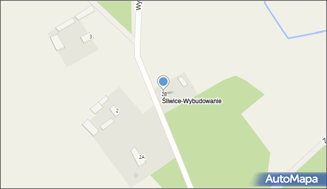 Śliwice, Wybudowania, 2B, mapa Śliwice