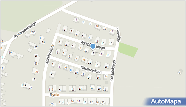 Słomniki, Wyspiańskiego Stanisława, 12, mapa Słomniki
