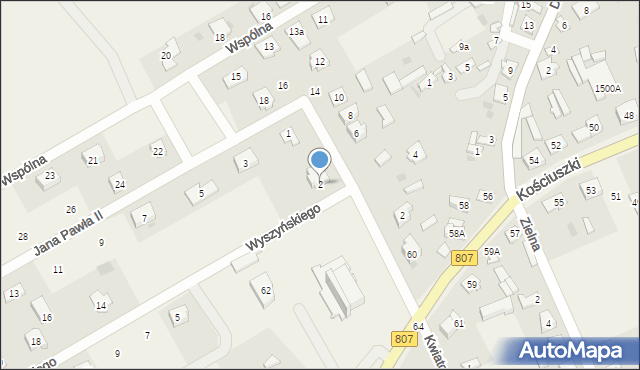Sobolew, Wyszyńskiego Stefana, ks. kard., 2, mapa Sobolew