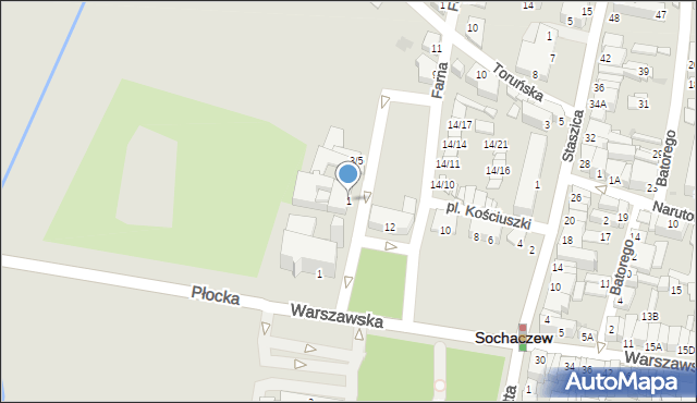 Sochaczew, Wyszyńskiego Stefana, ks. kard., 1, mapa Sochaczew