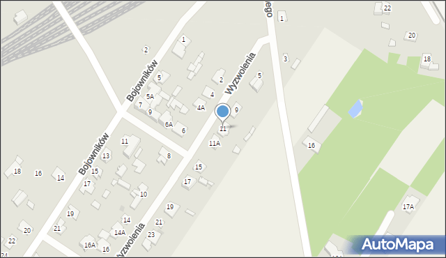 Sochaczew, Wyzwolenia, 11, mapa Sochaczew