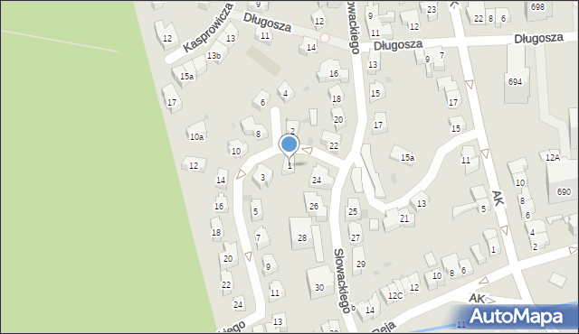 Sopot, Wyspiańskiego Stanisława, 1, mapa Sopotu