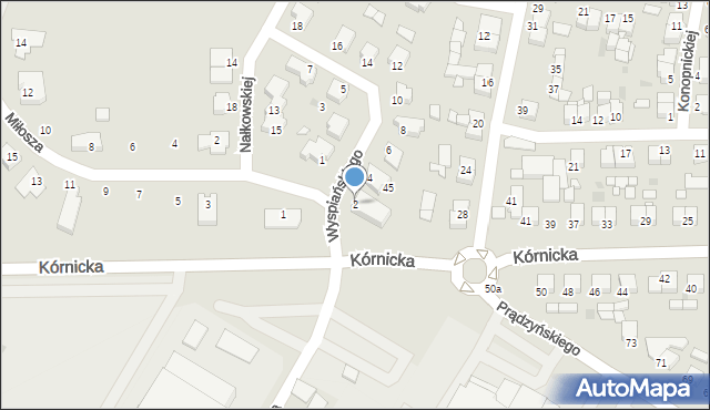 Środa Wielkopolska, Wyspiańskiego Stanisława, 2, mapa Środa Wielkopolska