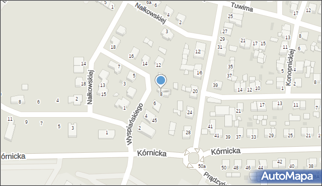 Środa Wielkopolska, Wyspiańskiego Stanisława, 8, mapa Środa Wielkopolska