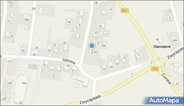 Stanowice, Wyzwolenia, 2, mapa Stanowice