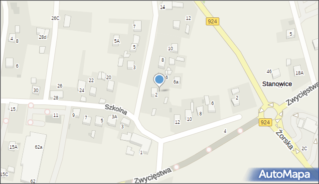 Stanowice, Wyzwolenia, 4, mapa Stanowice