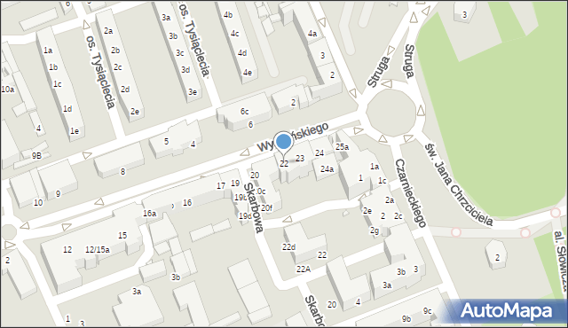 Stargard, Wyszyńskiego Stefana, ks. kard., 22, mapa Stargard
