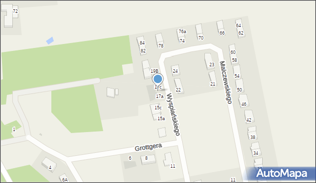 Straszyn, Wyspiańskiego Stanisława, 17b, mapa Straszyn