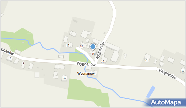 Stręgoborzyce, Wygnanów, 15, mapa Stręgoborzyce