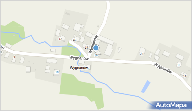 Stręgoborzyce, Wygnanów, 16, mapa Stręgoborzyce