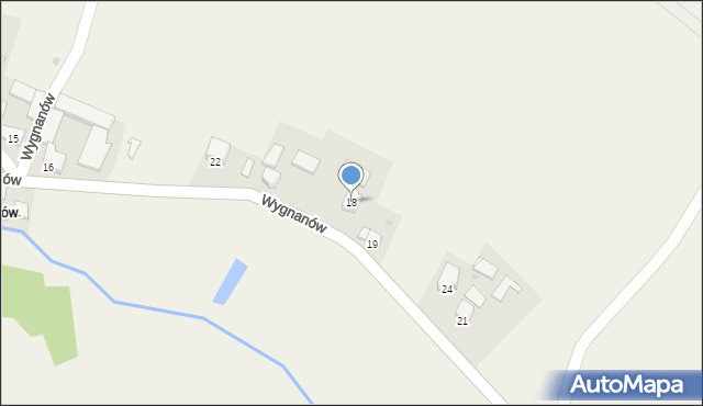 Stręgoborzyce, Wygnanów, 18, mapa Stręgoborzyce