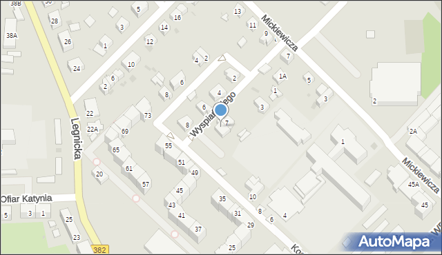 Strzegom, Wyspiańskiego Stanisława, 9, mapa Strzegom