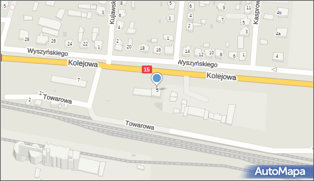 Strzelno, Wyszyńskiego Stefana, ks. kard., 5, mapa Strzelno