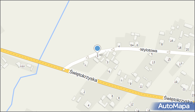 Styków, Wylotowa, 1, mapa Styków