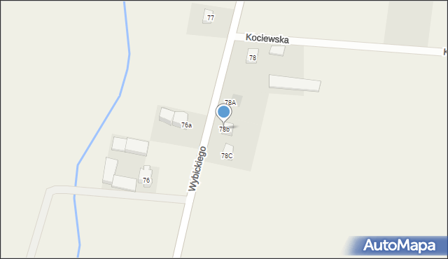 Subkowy, Wybickiego Józefa, gen., 78b, mapa Subkowy