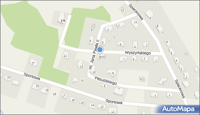 Subkowy, Wyszyńskiego Stefana, ks. kard., 10, mapa Subkowy