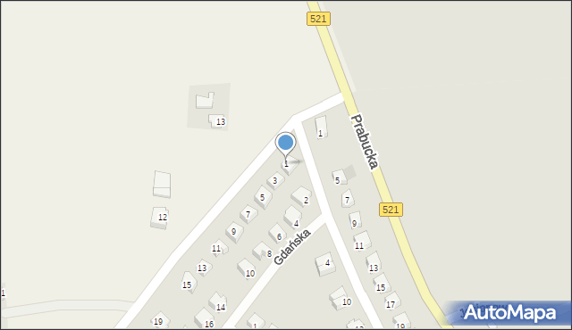 Susz, Wyszyńskiego Stefana, ks. kard., 1, mapa Susz