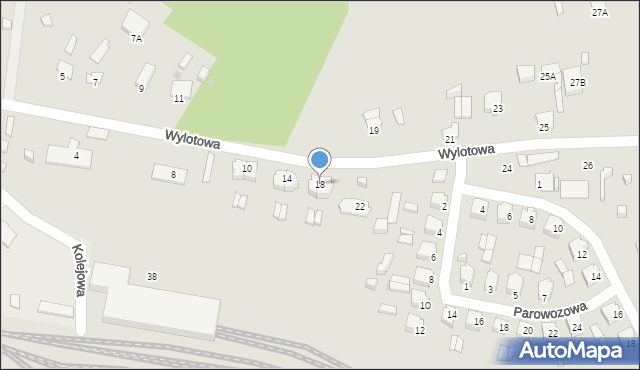 Suwałki, Wylotowa, 18, mapa Suwałk