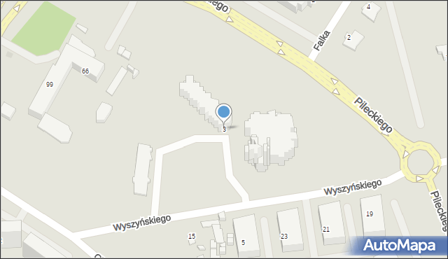 Suwałki, Wyszyńskiego Stefana, ks. prym. kard., 3, mapa Suwałk