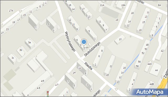 Świdnica, Wyszyńskiego Stefana, ks. kard., 2, mapa Świdnicy